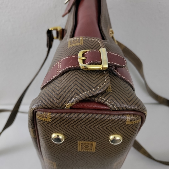 💥FINAL PRICE💥 Texier Vintage Brown Leather Logo Shoulder Bag Tote - Picture 9 of 12